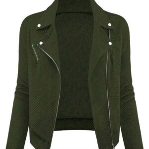 Women's Solid Color Long Sleeve Jacket